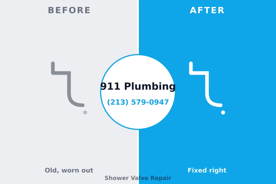Before and after: plumbing repair Nora Springs, IA